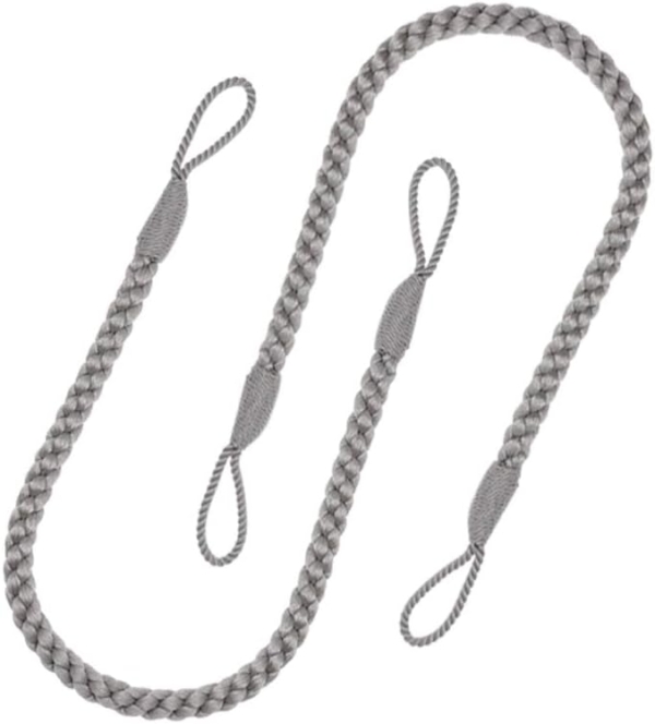 Window Curtain Holdbacks for Home Office Decorative Rope Tie Backs