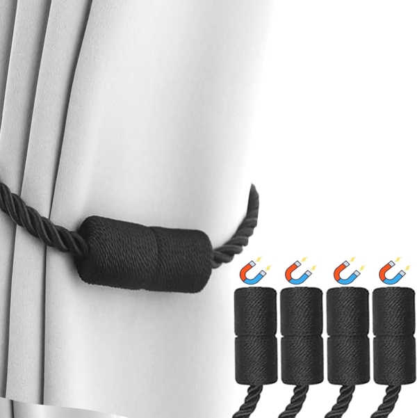 IM FineLife 4 Pieces Magnetic Curtain Tiebacks Curtain Straps