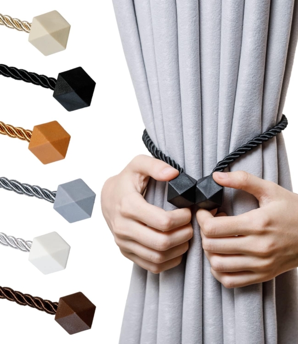 IM FineLife 4 Pieces Magnetic Curtain Tiebacks Curtain Straps