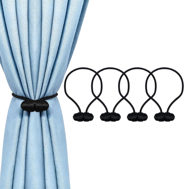 IM FineLife 4 Pieces Magnetic Curtain Tiebacks Curtain Straps