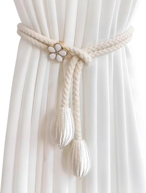 Curtain Tiebacks Handmade Rope Tassel Tie Backs Pair Curtain Holdbacks