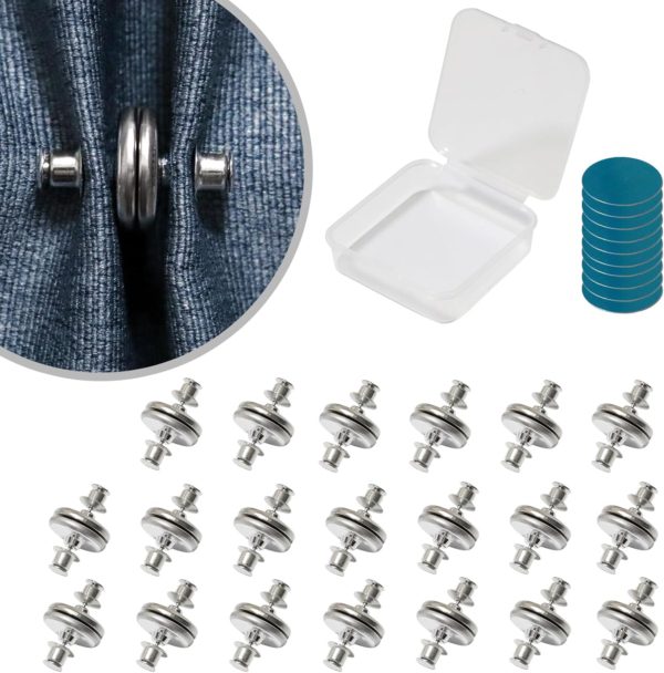 2Pcs Magnetic Curtain Clips Rope, Curtains Holder Buckles