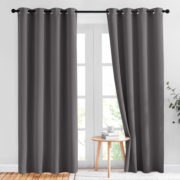 Darkening Window Curtains Panel Set for Living, Dining Room, Bedroom