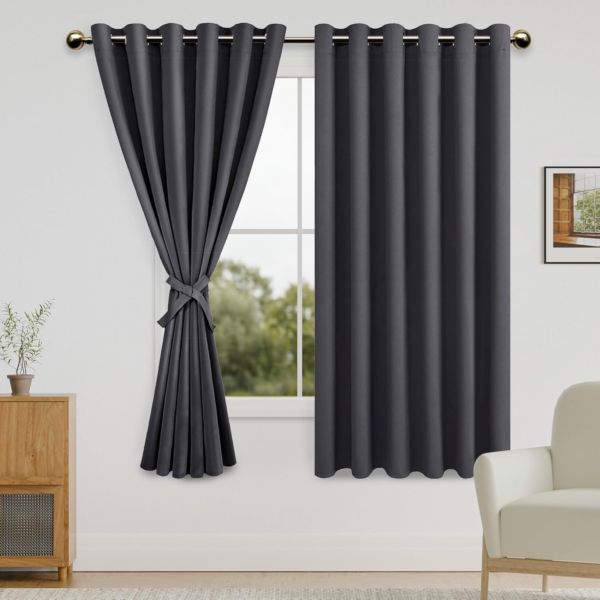 Gray Curtains For Living Room Modern Contemporary Fabric Window
