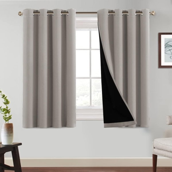 Livingroom Bedroom Thermal Insulated Room Darkening Curtain Long
