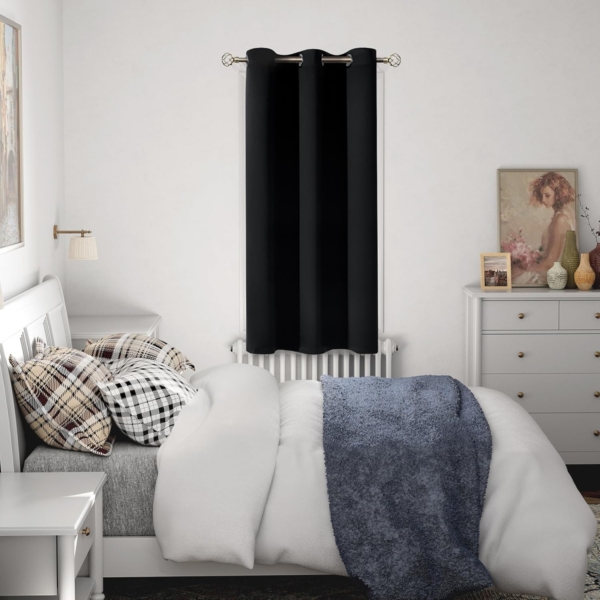 IHOME HOMIE 1 PIECE Blackout Curtains for Living Room Bedroom