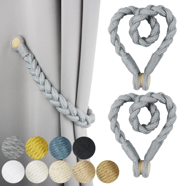 Strong Magnetic Tie Rope for Small Curtains Home Office Cafe Balcony