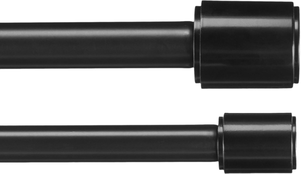 AmazonBasics 2,54 cm Double Curtain Rod with Cap Finials