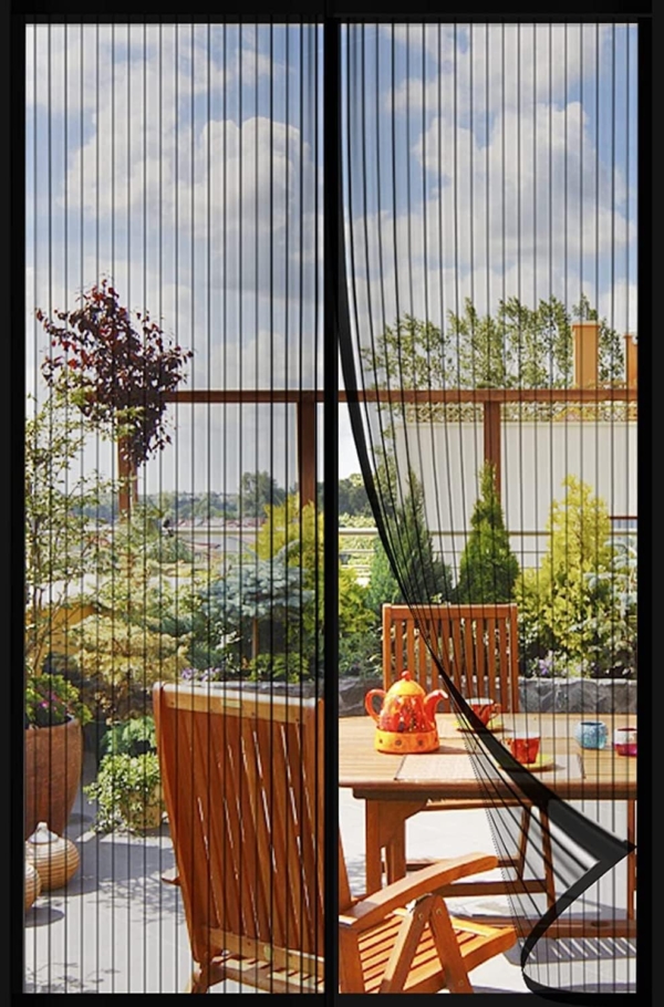 Magnetic Screen Door Seal Magnets Close Automatically Mosquito Net