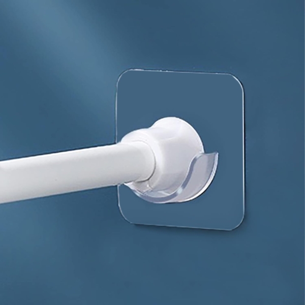 Transparent Curtain Rod Holder Mount Screws, Self Adhesive Curtain Rod