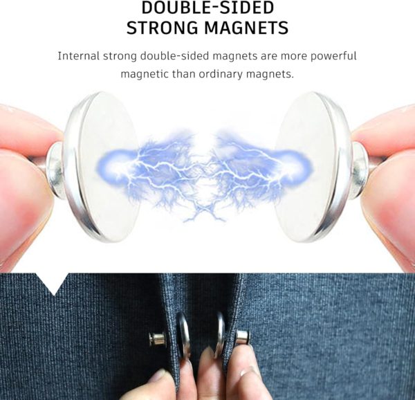 2Pcs Magnetic Curtain Clips Rope, Curtains Holder Buckles - Image 2