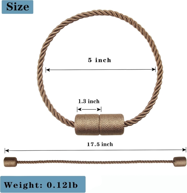 Magnetic Curtain Tiebacks Magnetic Curtain Straps Strong Magnetic - Image 2