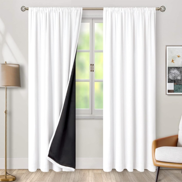 Blackout Curtains Bedroom Super Soft Thermal Insulated Curtains - Image 2