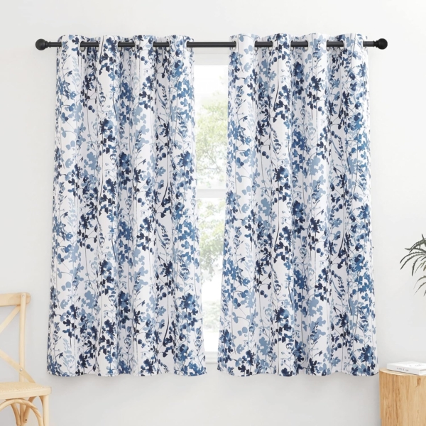 Window Curtains Blackout Curtains Sunlight Harmful UV Rays Reduces - Image 2