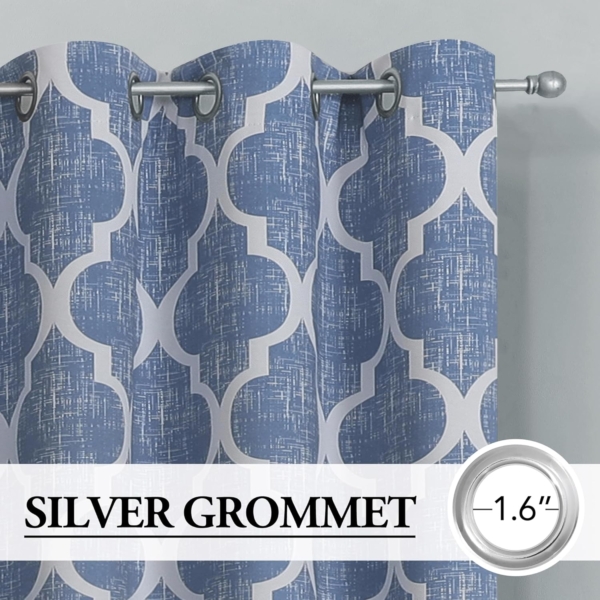 JUDA 100% Blackout Curtains for Living Room and Bedroom - Image 2