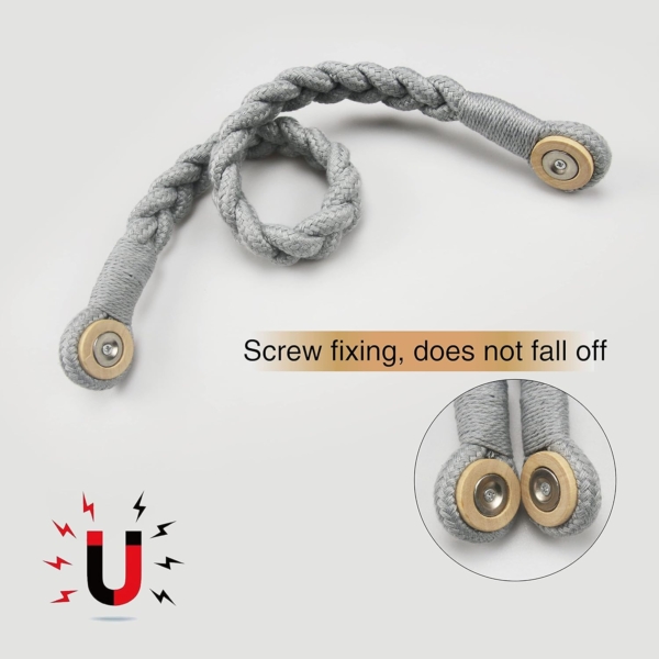 Strong Magnetic Tie Rope for Small Curtains Home Office Cafe Balcony - Image 2