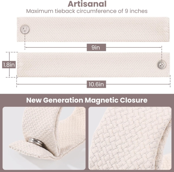 Magnetic Curtain Straps Strong Magnetic Curtain Buckle For Home Office - Image 2