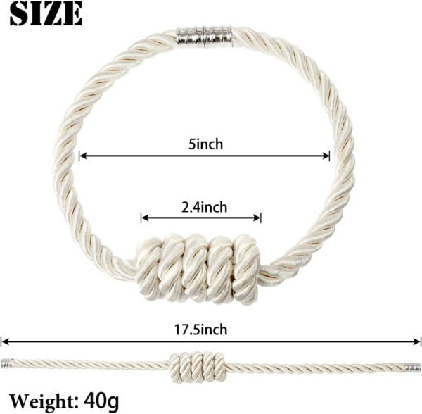 Magnetic Curtain Tiebacks Curtain Straps Curtain Holder Buckle hooks - Image 2