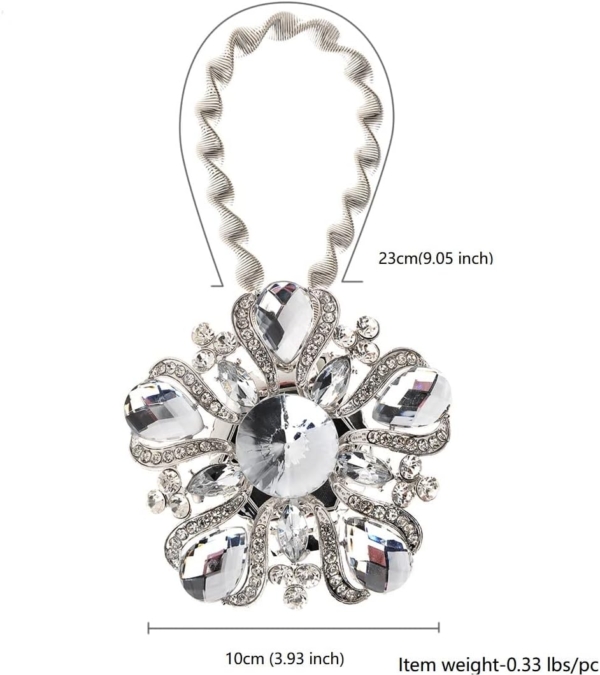 Window Tie Backs European curtain Clasp Diamond Magnet Button - Image 2