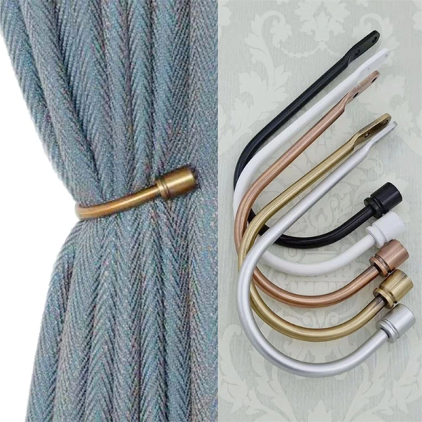 Curtain Holdbacks Curtain Tiebacks Hooks Wall Mounted Curtain Hooks - Image 2