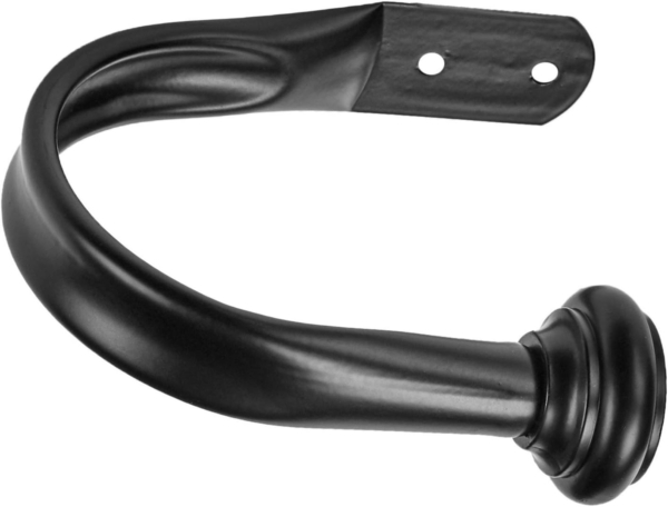 AmazonBasics Decorative Curtain Holdback, Set of 2, Black - Image 2