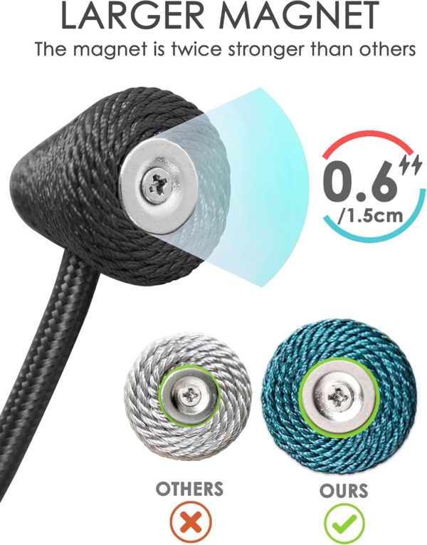 DELFINO No Tools Required, Strong Magnetic Curtain Tiebacks - Image 2