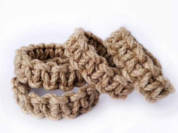 Handmade Natural Cotton Rope Tie Bakes Decorative Knot Ball Holdbacks - Image 2