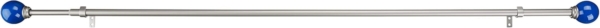 Amazon Basics Decorative 5/8" Curtain Rod With Round Finials,Navy Blue - Image 2