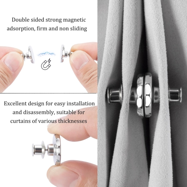 Magnetic Curtain Straps Strong Magnetic Curtain For Home Office - Image 2