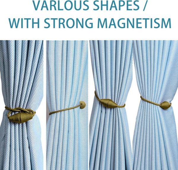 Magnetic Tiebacks Curtain Straps Strong Curtain Holder Buckle hooks - Image 3