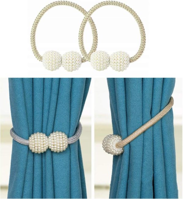 Bear Magnetic Curtain Tiebacks 1 Pair Magnetic Curtain Straps Strong - Image 3