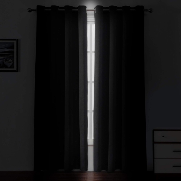 Blackout Curtains Blockout Sunlight Harmful UV Rays Reduces Noise - Image 3
