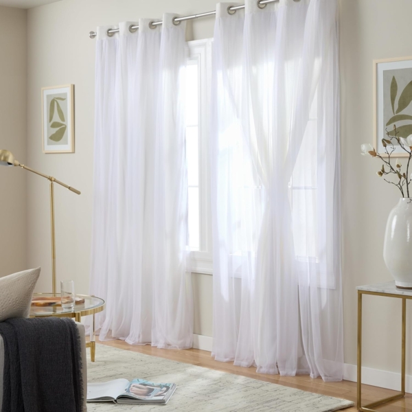 Exclusive Home Catarina Layered Solid Room Darkening Blackout - Image 3