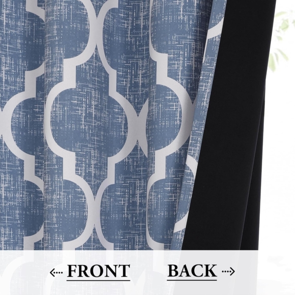 JUDA 100% Blackout Curtains for Living Room and Bedroom - Image 3