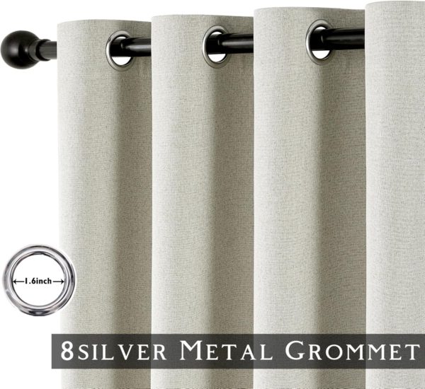Blackout Curtains for Living Room Bedroom Noise Isolate Temperature - Image 3