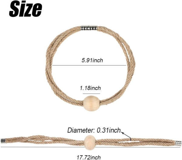 Magnetic Curtain Tieback Rope Holdbacks Curtain Weaving Holder Buckles - Image 3