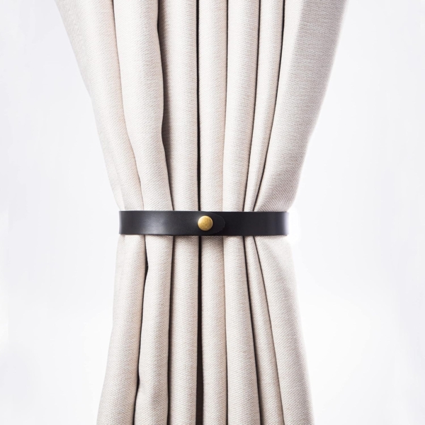 Adjustable Curtain Tieback Curtain Holder Rings Hooks Clip Buckle - Image 3