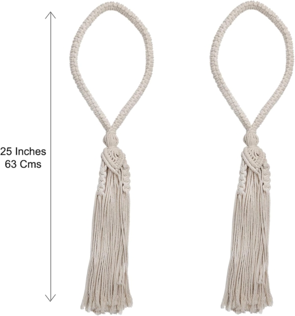 Hand Knitting Curtain Rope Tiebacks Curtain Tieback Bandage - Image 3