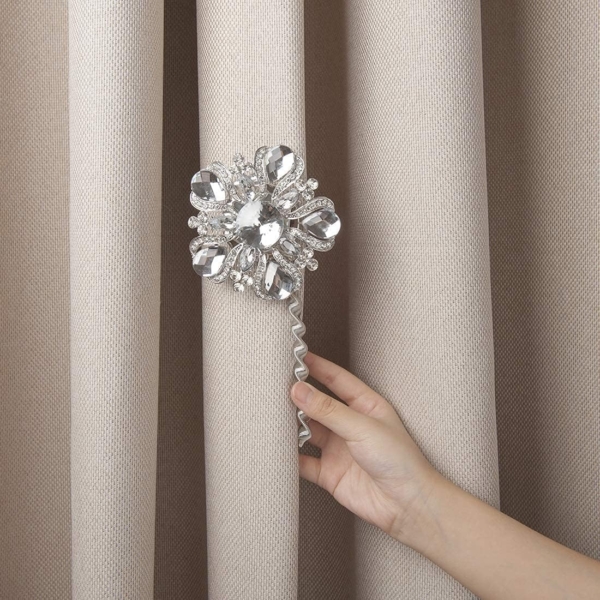 Window Tie Backs European curtain Clasp Diamond Magnet Button - Image 4
