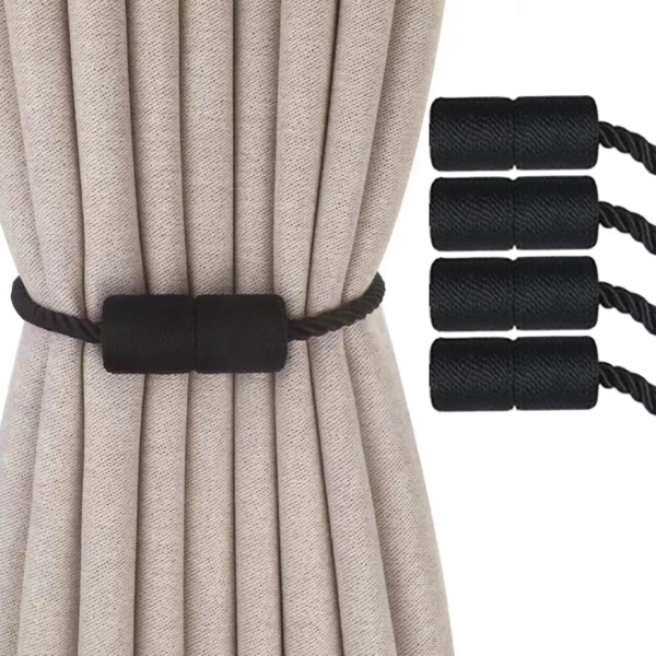 IM FineLife 4 Pieces Magnetic Curtain Tiebacks Curtain Straps - Image 4