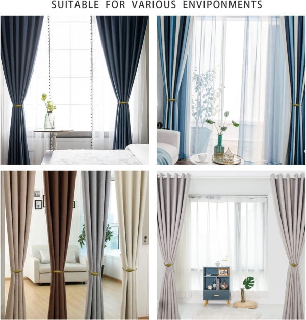 Magnetic Tiebacks Curtain Straps Strong Curtain Holder Buckle hooks - Image 4