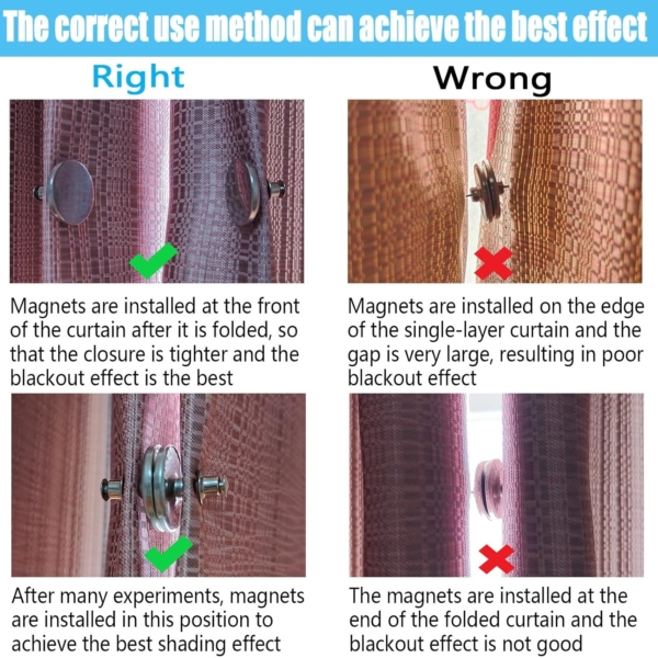 Magnetic Curtain Tiebacks Clips Window Tie Backs European curtain Clip - Image 4