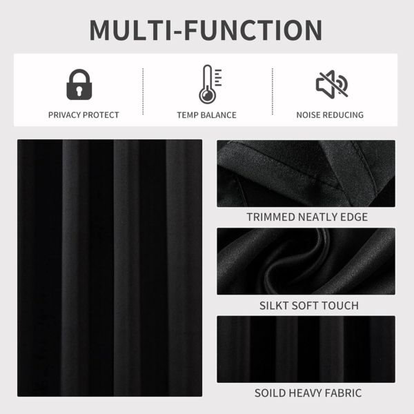 Blackout Curtains for Living Room Thermal Insulated Room Darkening - Image 4