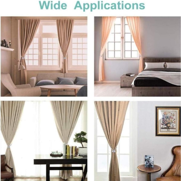 Story@Home Magnetic Curtain Tiebacks Clips Door Window - Image 4