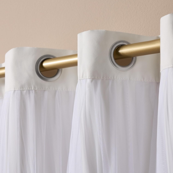 Exclusive Home Catarina Layered Solid Room Darkening Blackout - Image 4