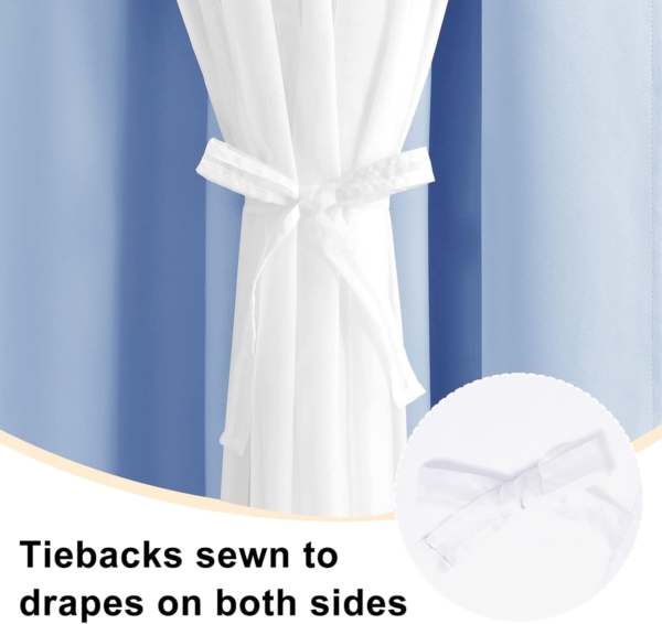 Thermal Insulated Mix & Match Double Layer Room Darkening Curtains - Image 4