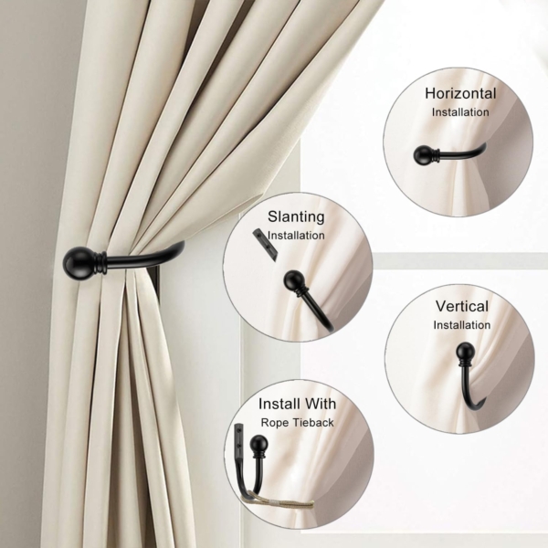 Drapery Holdback Holder, Modern Simple Style Decorative Curtain Straps - Image 4