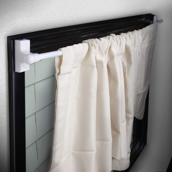 Rod Desyne MAG-01 Magnetic Curtain Rod, 17-30 inch, White - Image 4