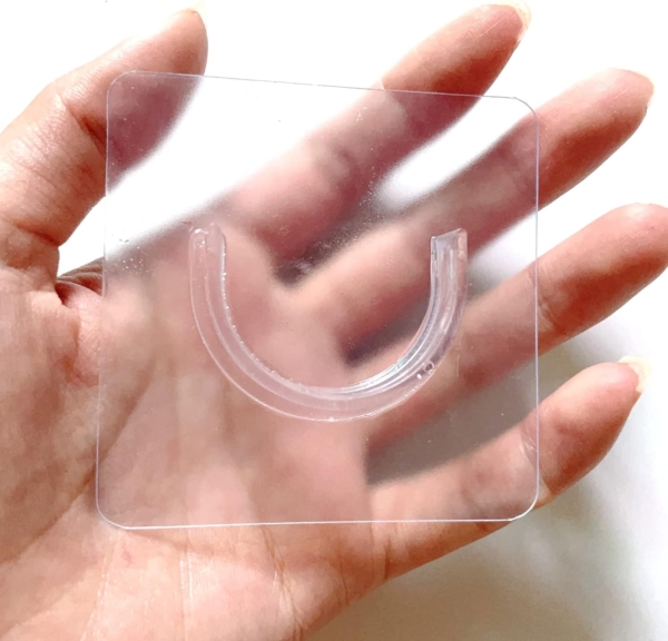 Transparent Curtain Rod Holder Mount Screws, Self Adhesive Curtain Rod - Image 3