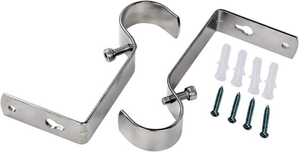Curtain Rod Bracket Set of 4 for 1 Or 1 1/8 Inch Rods, Adjustable - Image 4